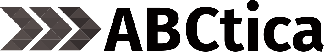 ABCtica grayscale logo